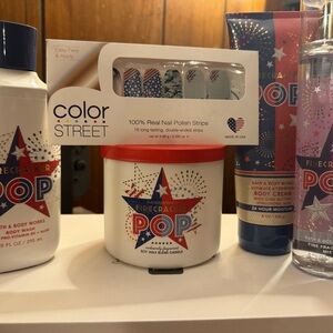 Bath & Body Works Fireworks & ColorStreet Set of 5 NWT